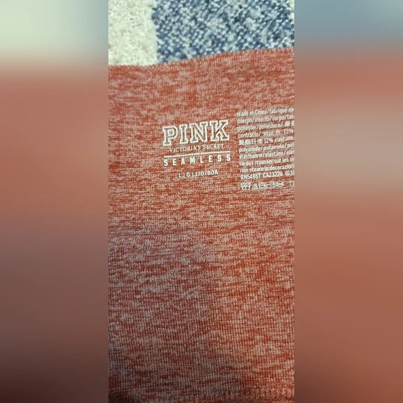 Victoria secret VS Pink seamless cinnamon leggings size large - Picture 8 of 12